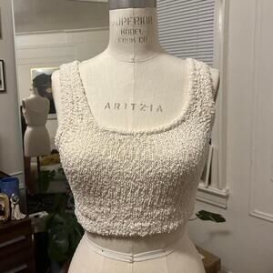 Babaton White Cropped Top